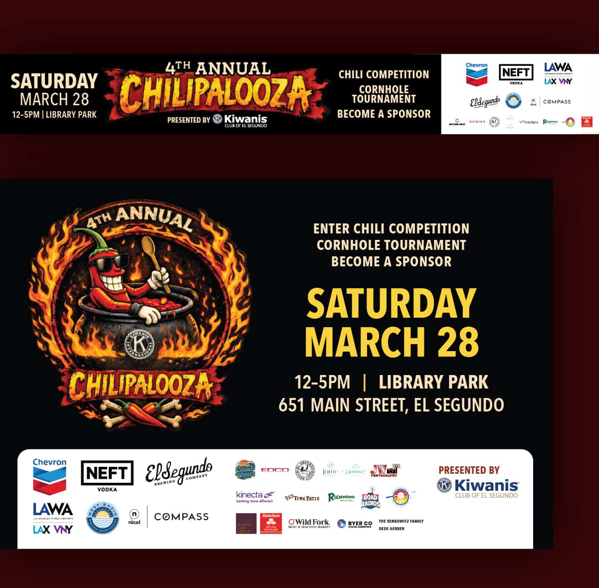 Chilipalooza outdoor banners and printed signage produced with Print Fellas