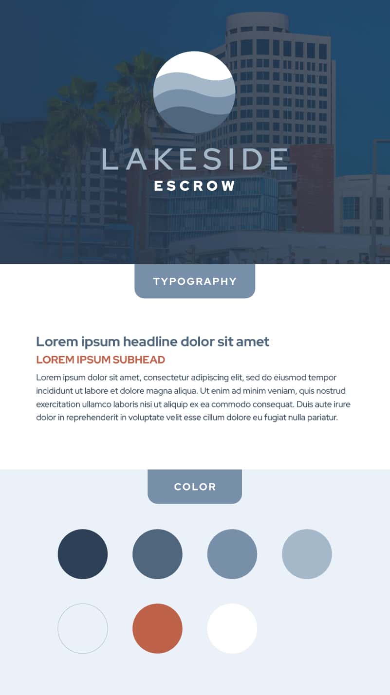 Lakeside Escrow Branding