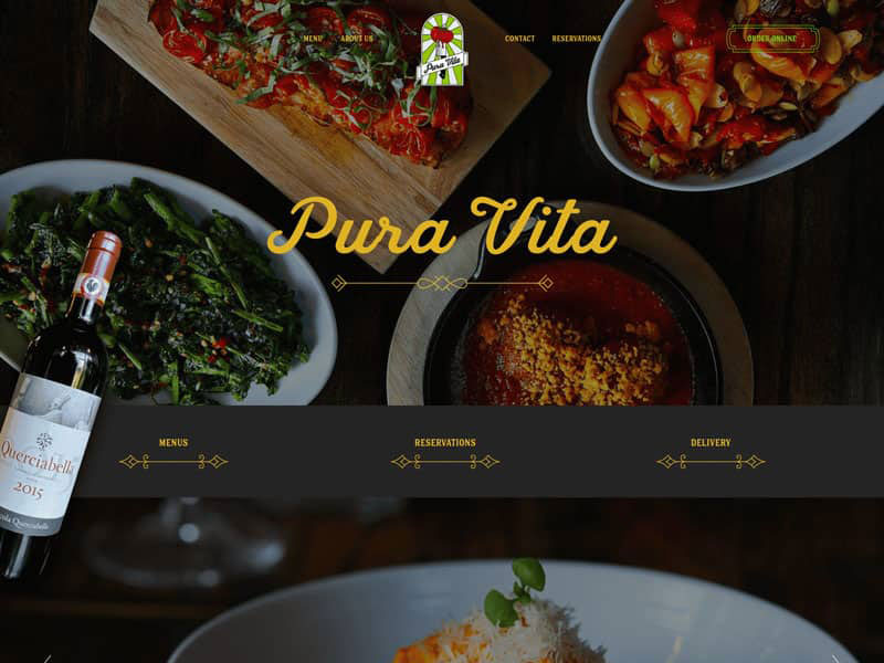 Pura Vita Los Angeles Web Design